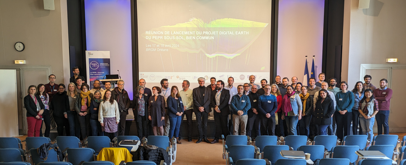 Réunion de lancement du projet Digital Earth © PEPR Sous-sol, bien commun Réunion de lancement du projet Digital Earth