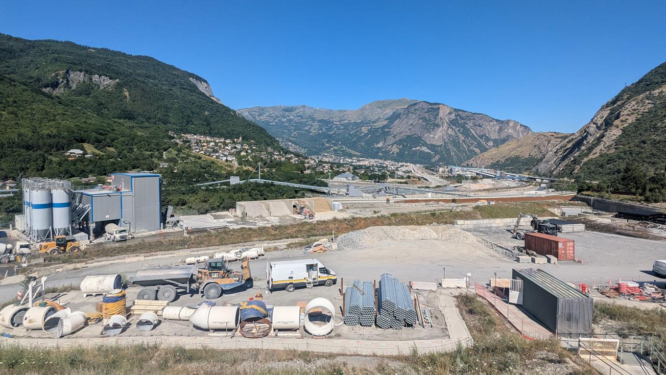 Chantier du tunnel Lyon-Turin