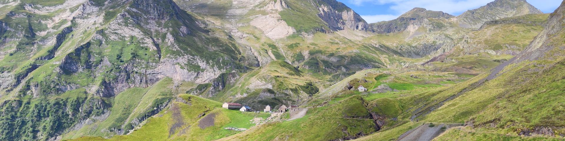 La mine de Bentaillou, haut perchée dans les Pyrénées ariégeoise