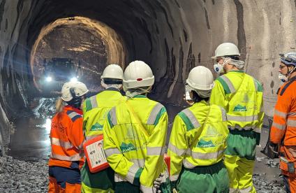 Visite du chantier du tunnel Lyon-Turin