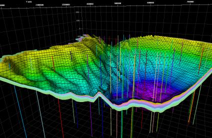Modèle géométrique 3D du Dogger du bassin de Paris