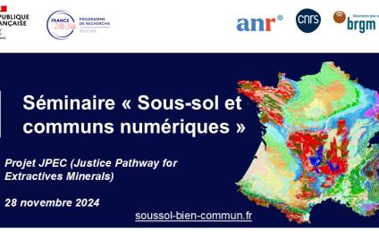 PEPR Sous-sol, bien commun - Séminaire de recherche : Sous-sol et communs numériques