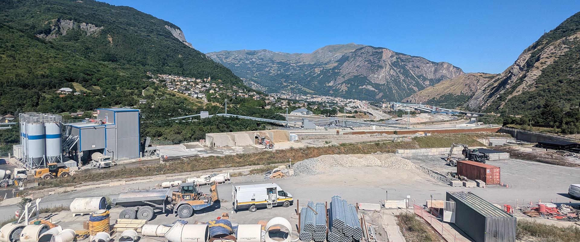 Chantier du tunnel Lyon-Turin