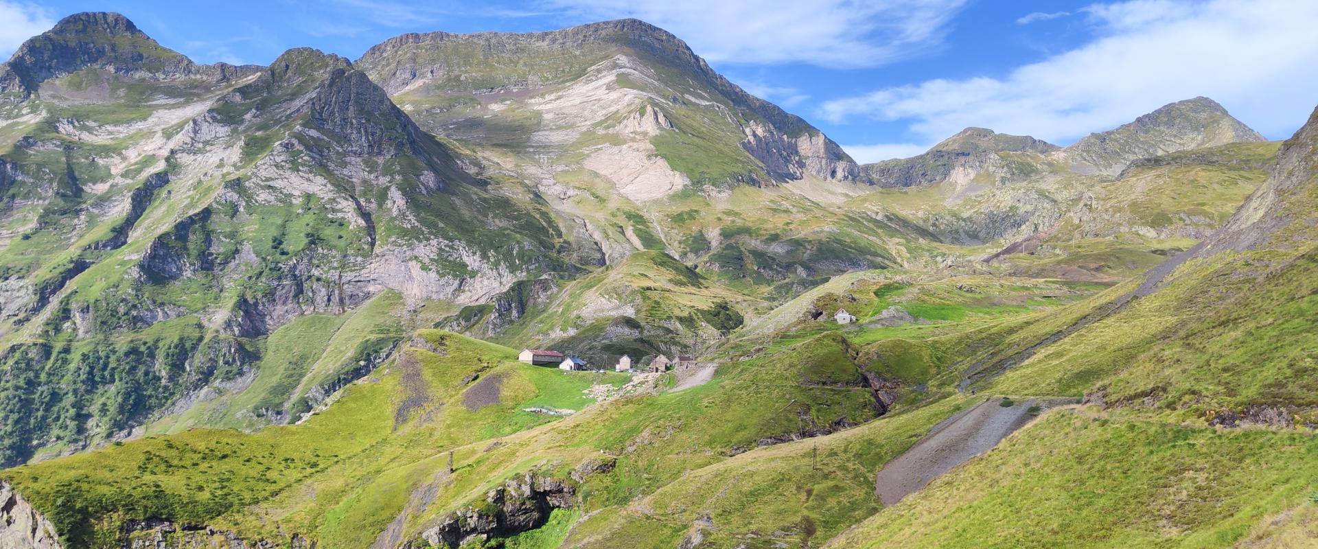 La mine de Bentaillou, haut perchée dans les Pyrénées ariégeoise