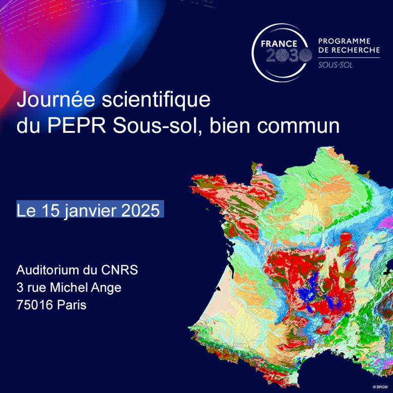 Journée scientifique du PEPR Sous-sol, bien commun